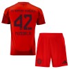 Original Trikotsatz FC Bayern München Jamal Musiala 42 Heimtrikot 2024-25 Für Kinder